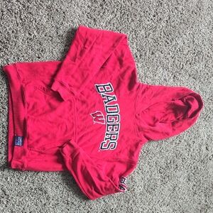 Kids Red Hoodie with Bold Print